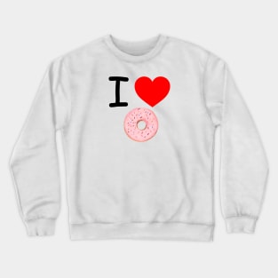 I Heart Donuts Crewneck Sweatshirt